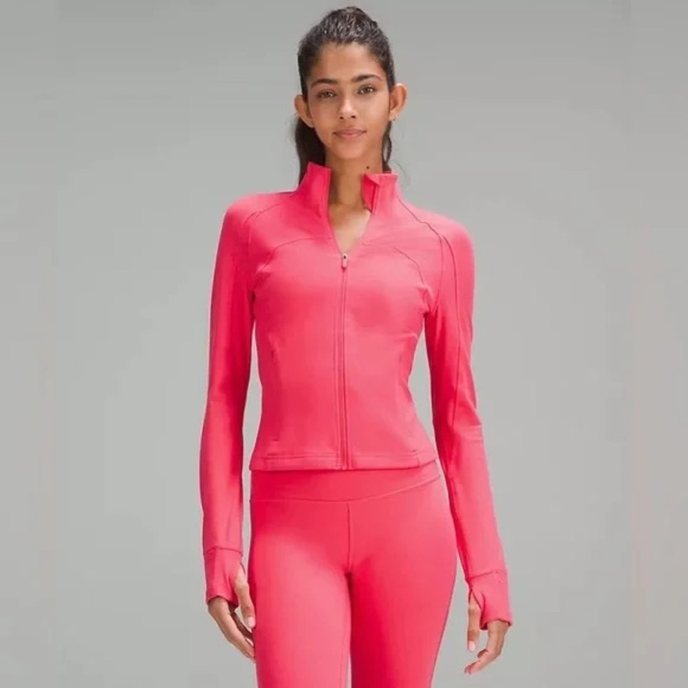 Lululemon cropped define jacket glaze pink